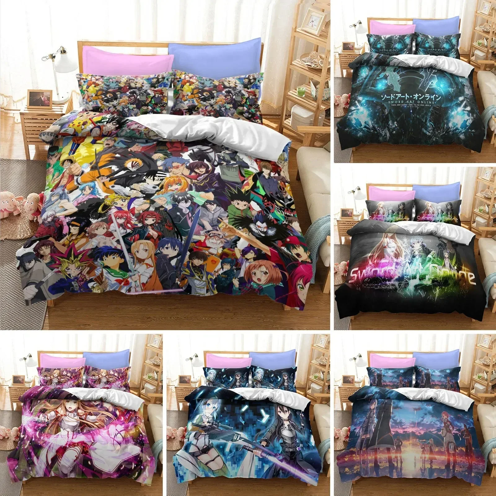 Home Textiles Online - Set di Biancheria da Letto Anime