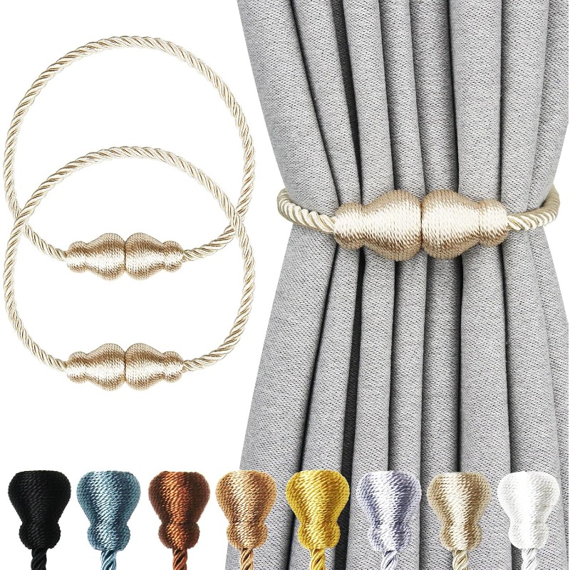 Xt Home Textiles - Fermatenda per tende magnetiche da 2