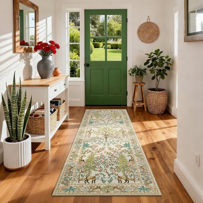 Home Textiles Online - Tappeto Vintage con Motivo Animali della