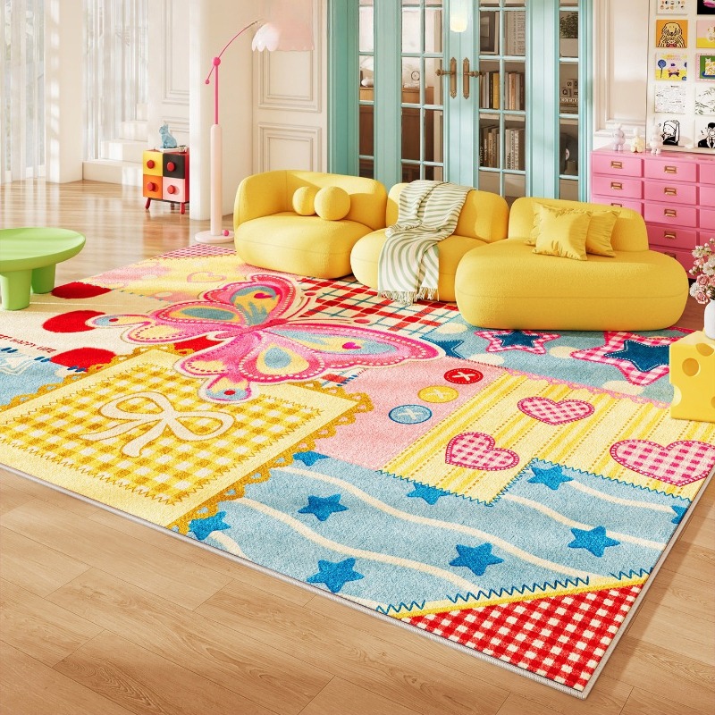 Home Textiles Online - Tappeto da soggiorno colorato Dopamine, tappeto
