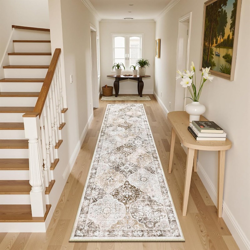 Home Textiles Online - Tappeto Lungo Bohemien per Corridoio, Pieghevole,