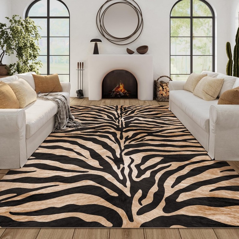 Home Textiles Online - Tappeto da soggiorno con strisce tigre