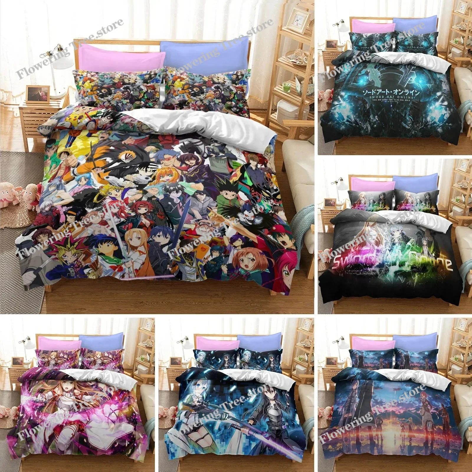 Home Textiles Online - Set di Biancheria da Letto Anime