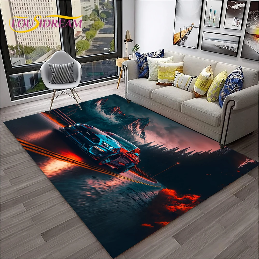 Home Textiles Sale - Tappeto classico Ford GTR Mustang per