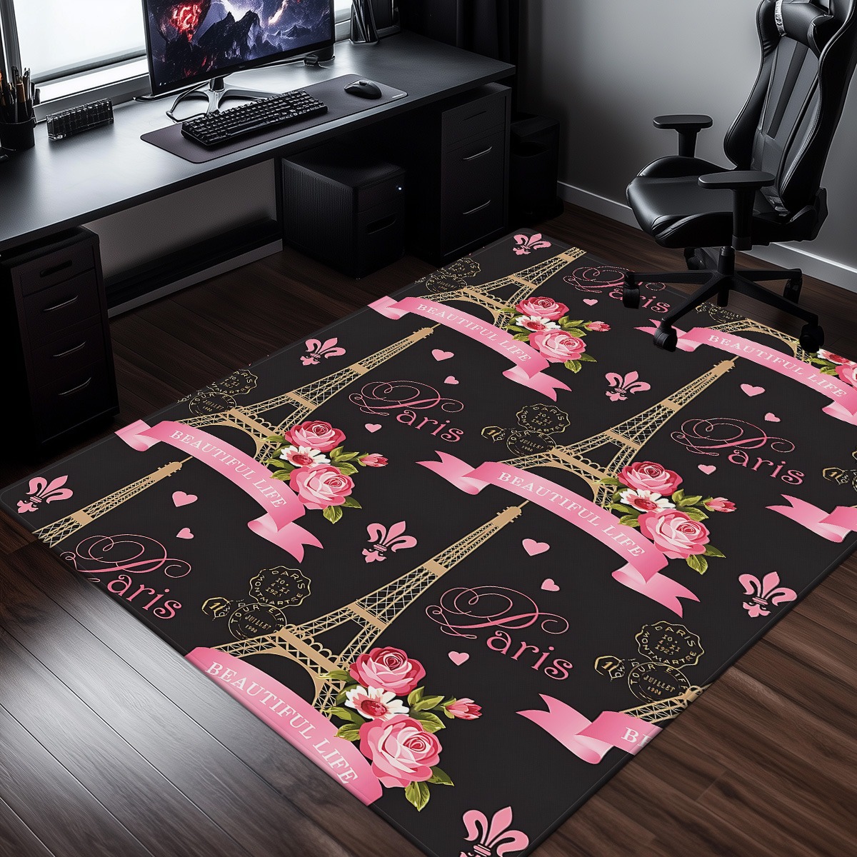 Parigi Torre Eiffel Rosa Tappe - Home Textiles Paris recensione e prezzo